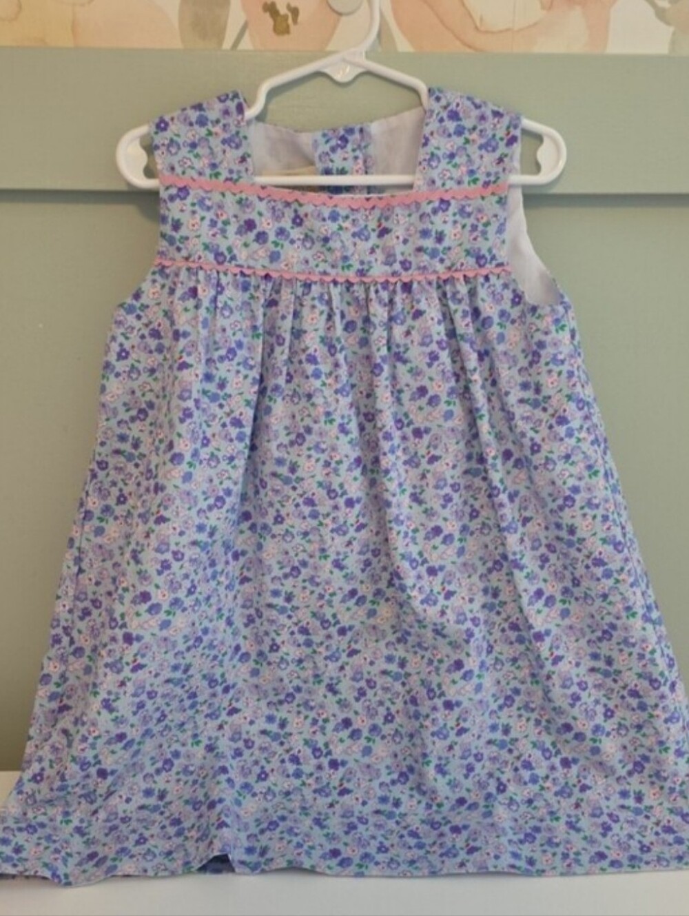 The Beaufort Bonnet Company 4t Cottagecore Floral Pinafore Sleeveless Dress